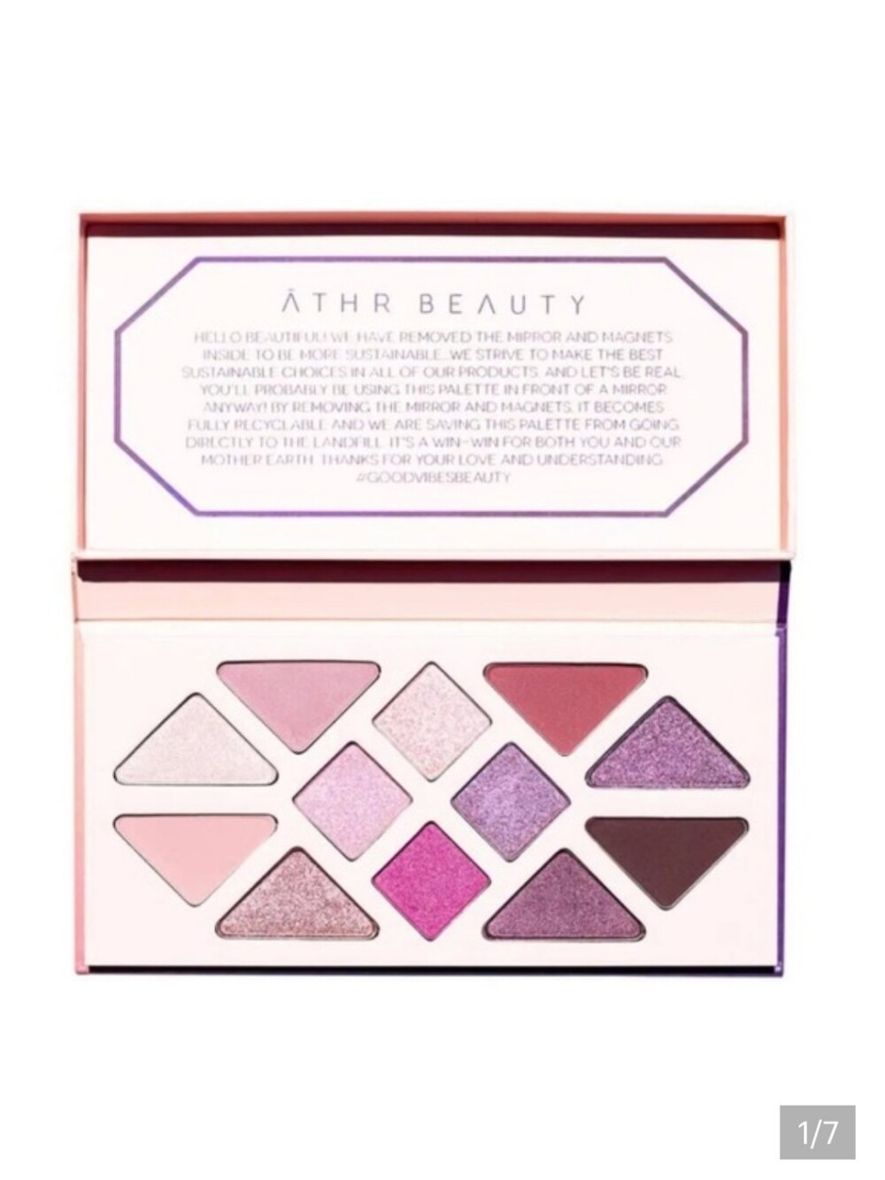 NIB ATHR Beauty Manifest 12 Pan Eyeshadow Palette #734